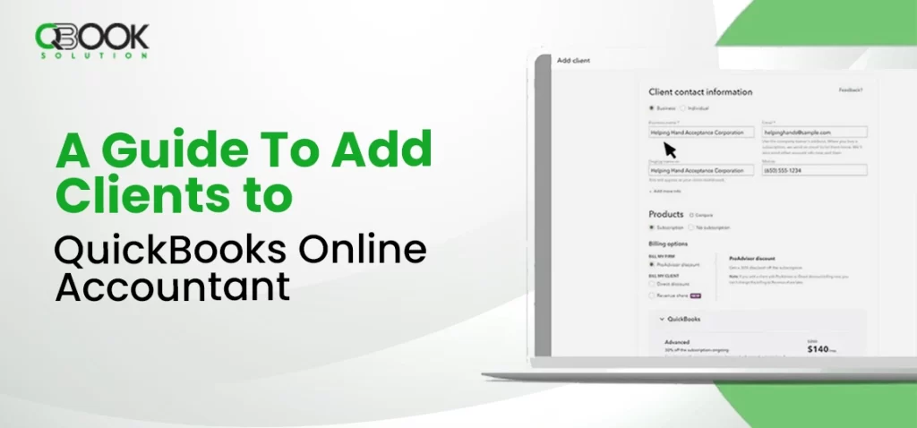 Add Clients to QuickBooks Online Accountant