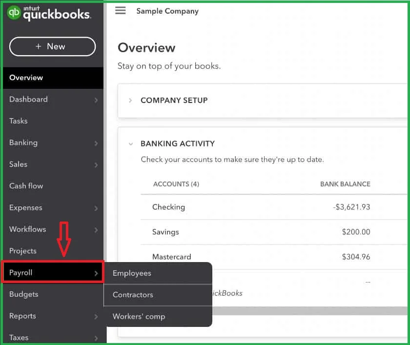 Set up Payroll in QuickBooks Online