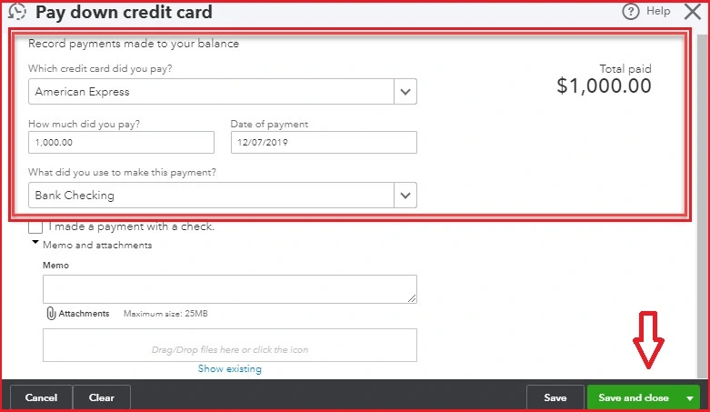 Steps to Record Your Payments to Credit Cards in QuickBooks Online 